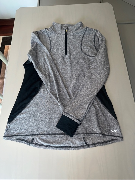Champion Tops - Champion Women’s Gray & Black Half-Zip Performance Pullover